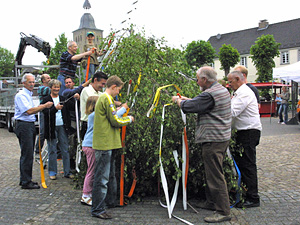 Maibaum mit Verspätungt